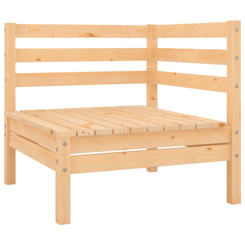 vidaXL Patio Corner Sofa Solid Wood Pine
