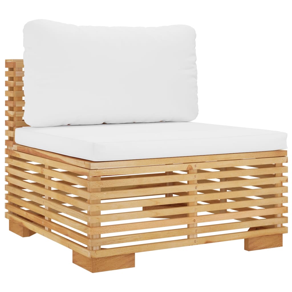 vidaXL 8 Piece Patio Lounge Set with Cushions Solid Wood Teak